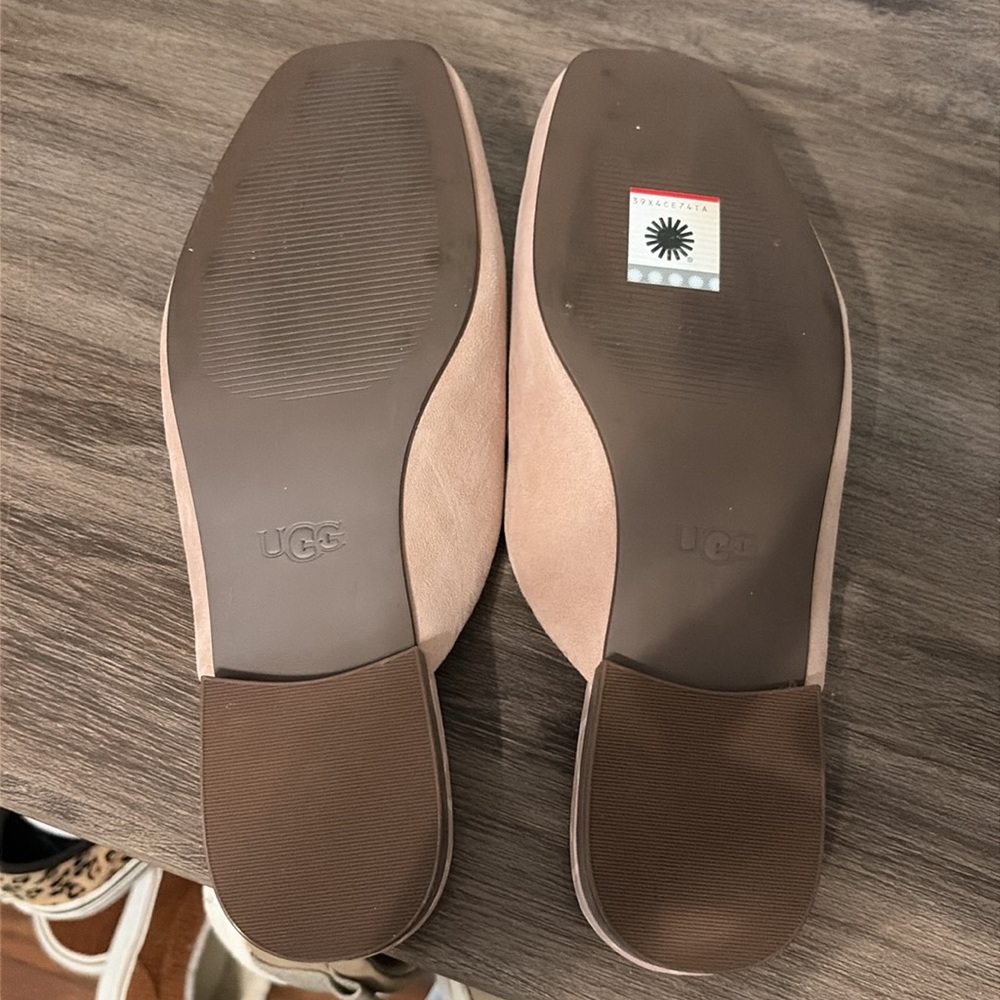 Never worn Ugg pink suede mule size 8 - Picture 3 of 5